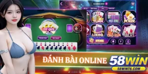 cổng game bài 58WIN trên mobile và desktop